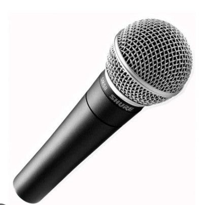 Micrófono Shure SM58 con caja y accesorios